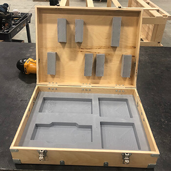 UT Box with Hardware and Custom Foam Dunnage UT Box with Hardware and Custom Foam Dunnage
